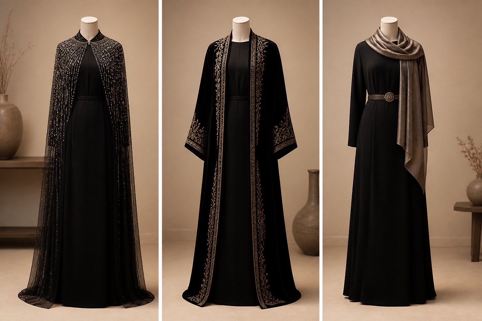 One dress styled three different ways