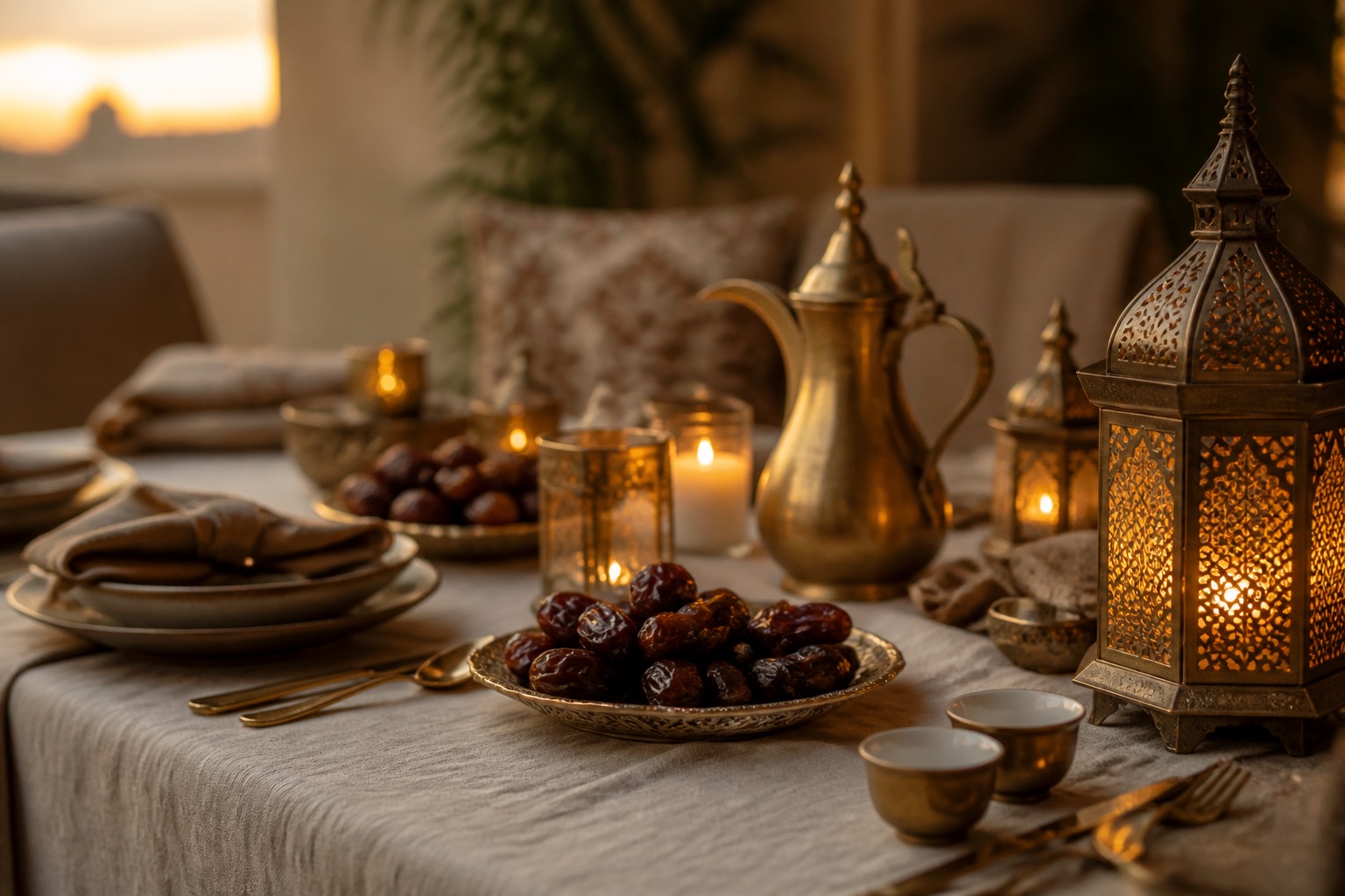 Iftar gathering table