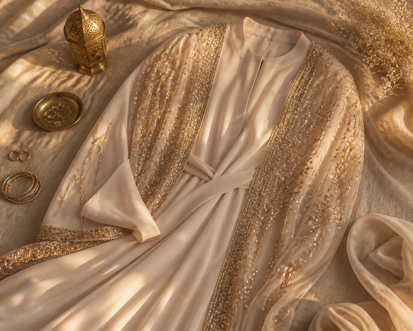Elegant Eid outfit laid out